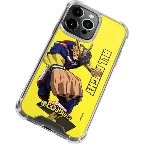 My Hero Academia All Might Season 5 iPhone 14 Pro Clear Case